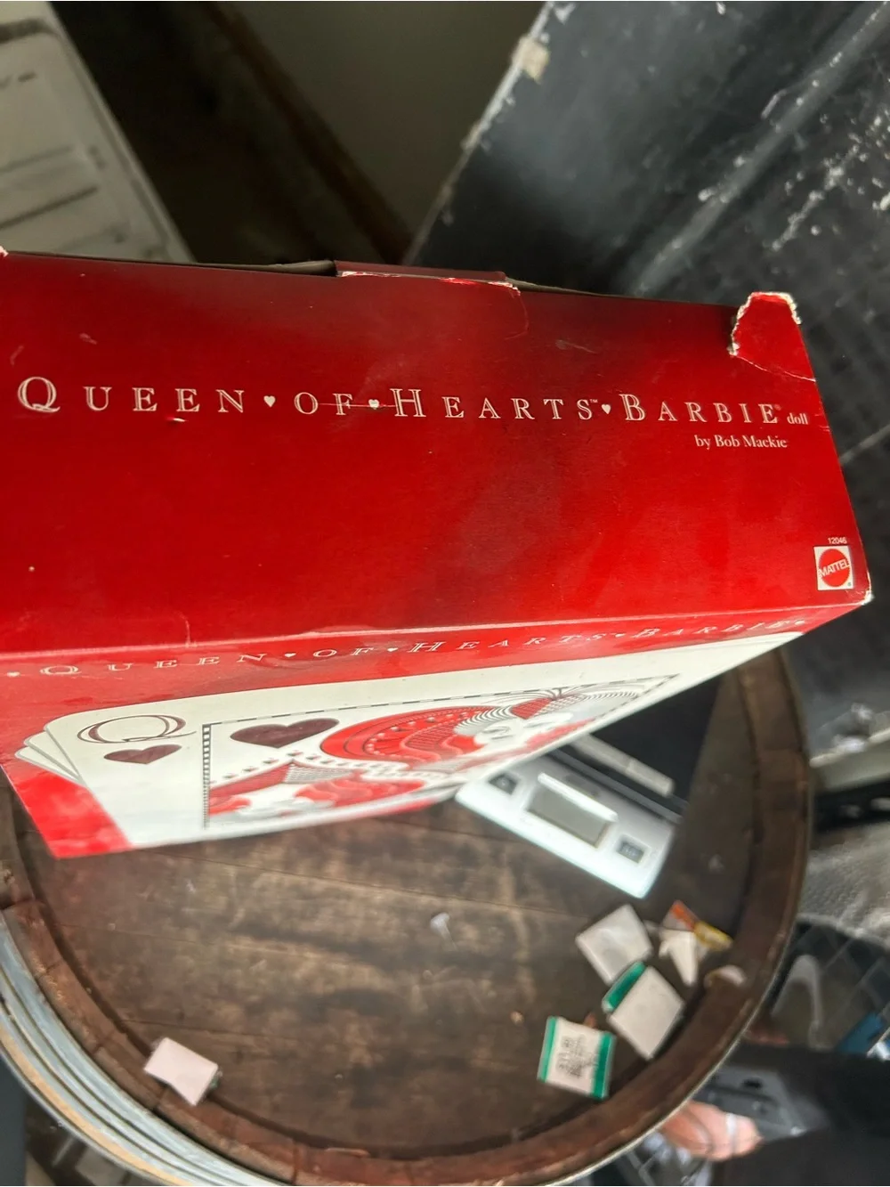 Queen of Hearts Bob Mackie Barbie Doll box as is condition